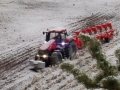 Farmworld Fehmarn Winter 2014 - Trecker mit Pflug