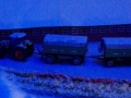 Farmworld Fehmarn Winter 2014 - Traktor mit Welger Anhänger