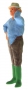 Figur 1:32 - Bauer mit dem Hemd aus der Hose vorne links