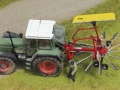 Farmworld Fehmarn Juni 2016 - Fendt Traktor mit Heuwender