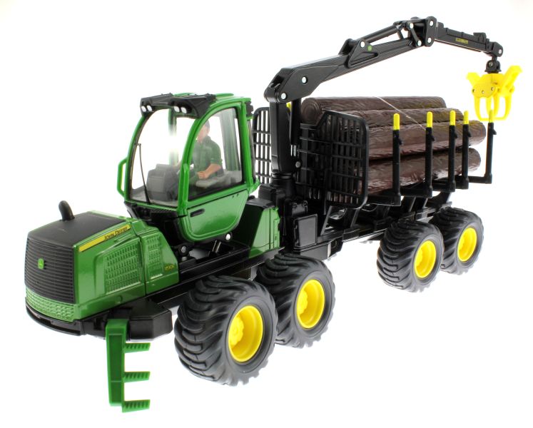 Siku 4061 John Deere Forwarder Forstwirtschaft Modell Fahrzeug Traktor Anhänger