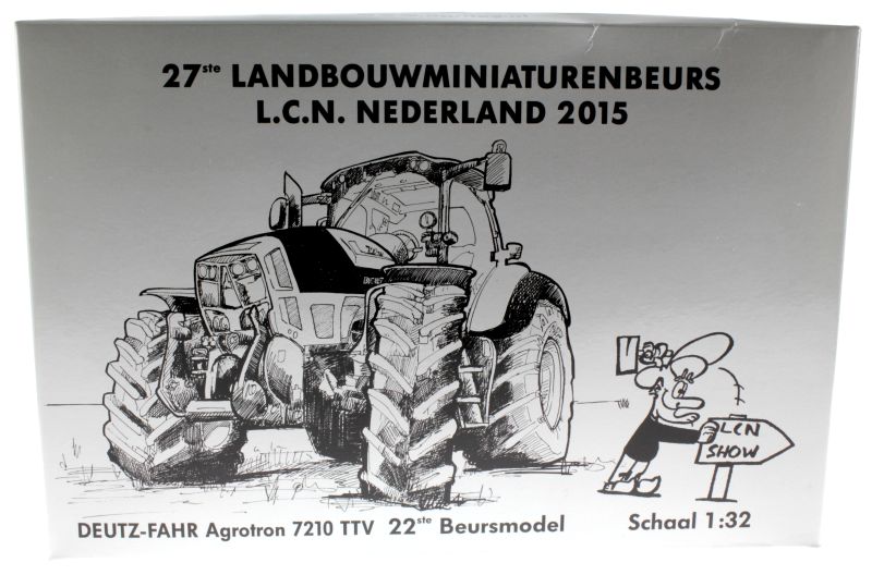 Siku - Deutz-Fahr Agrotron 7210 TTV Zwolle LCN 2015 Karton vorne