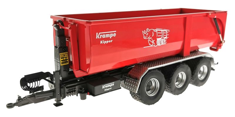 Wiking 7826 - Krampe Kipper Hakenlift THL 30 L mit Abrollcontaine Big Body 750 vorne links