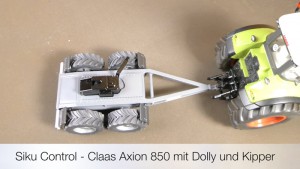 Siku Control - Claas Axion 850 mit Dolly und Kipper